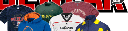 College and University Logo Apparel
