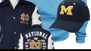 College Teamwear with NCAA University Logos